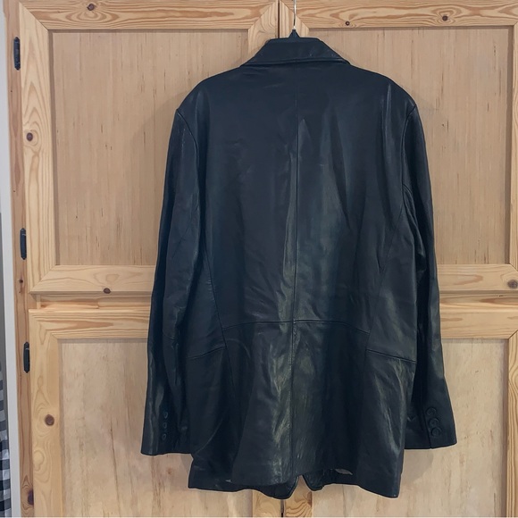 Adler Authentic VINTAGE Genuine Leather real N.Z lamb skin jacket coat size 46L - Picture 3 of 7